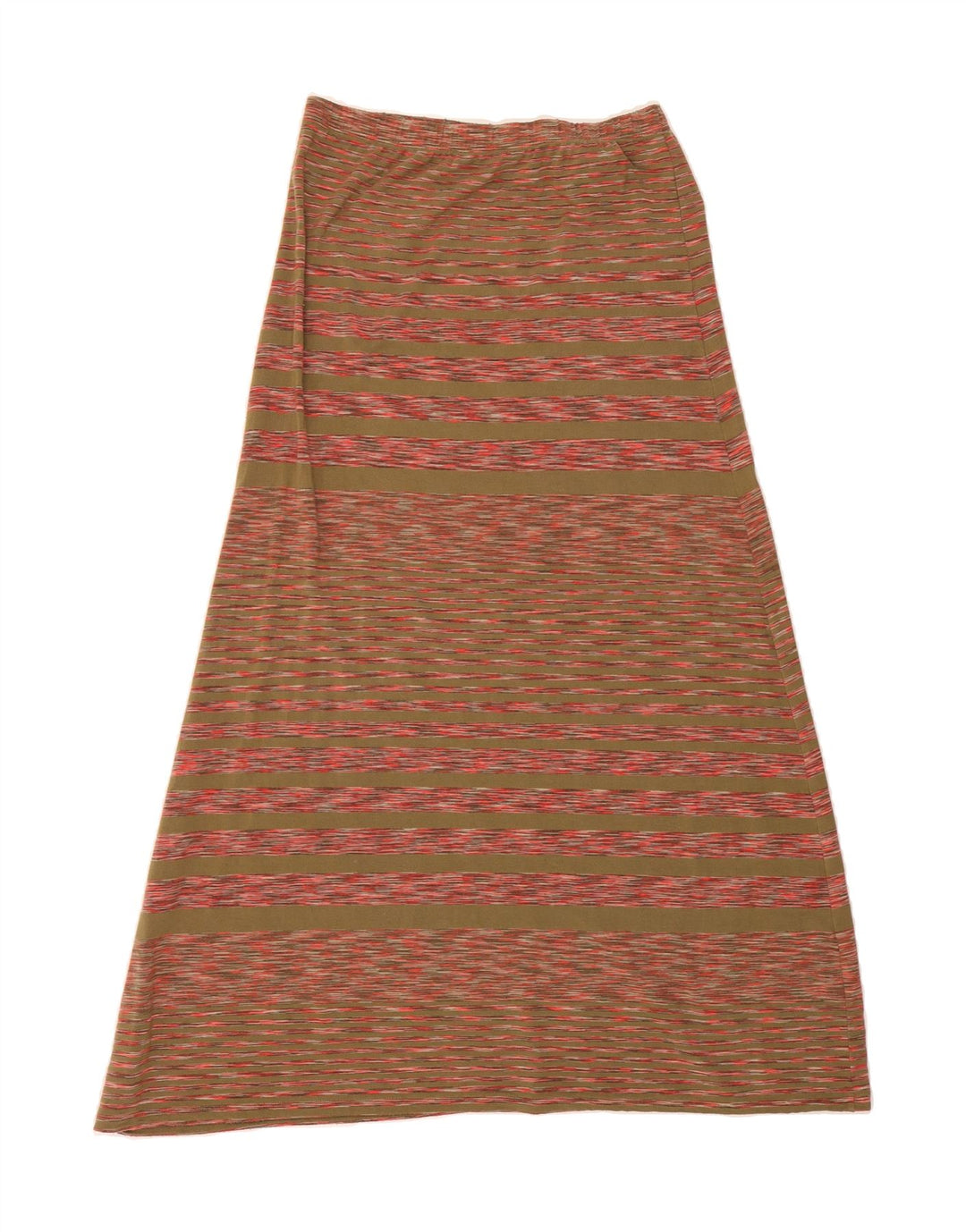 MICHAEL KORS Womens Maxi Skirt Medium W30  Khaki Striped Polyester Vintage Michael Kors and Second-Hand Michael Kors from Messina Hembry 