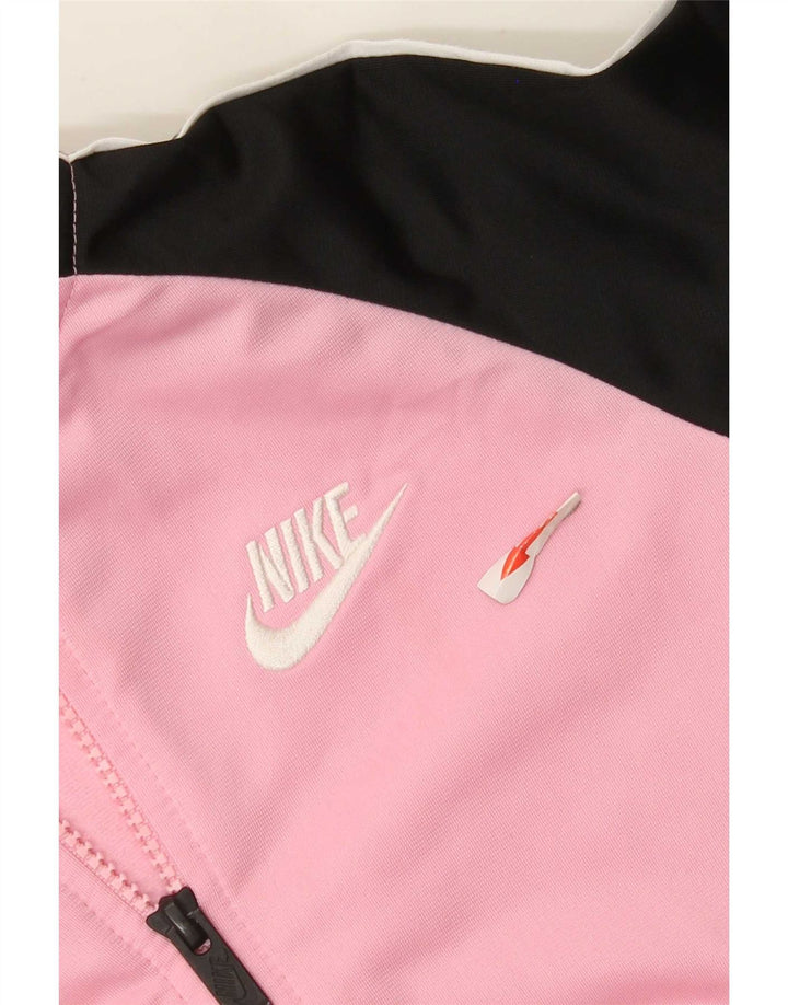 Спортивный костюм Nike для девочек, верхняя куртка, 5–6 лет, средний розовый цвет, полиэстер с цветными блоками