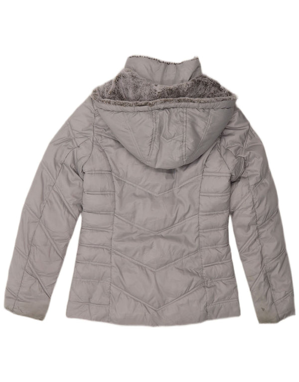 Женская утепленная куртка Nautica с капюшоном UK 6 XS Серый полиэстер