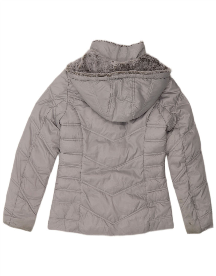 Женская утепленная куртка Nautica с капюшоном UK 6 XS Серый полиэстер