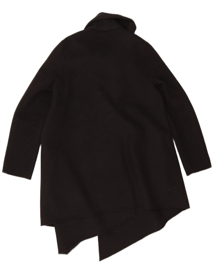 Женское пальто оверсайз All Saints UK 10, маленькое черное шерстяное пальто