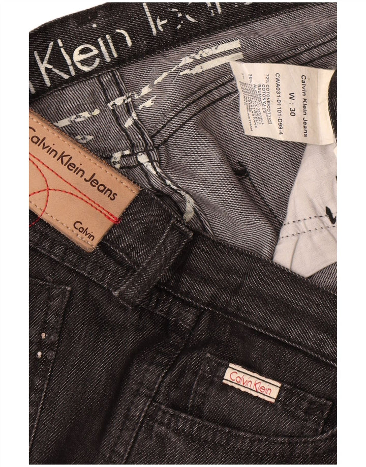 Женские прямые джинсы Calvin Klein W30 L28, черный хлопок