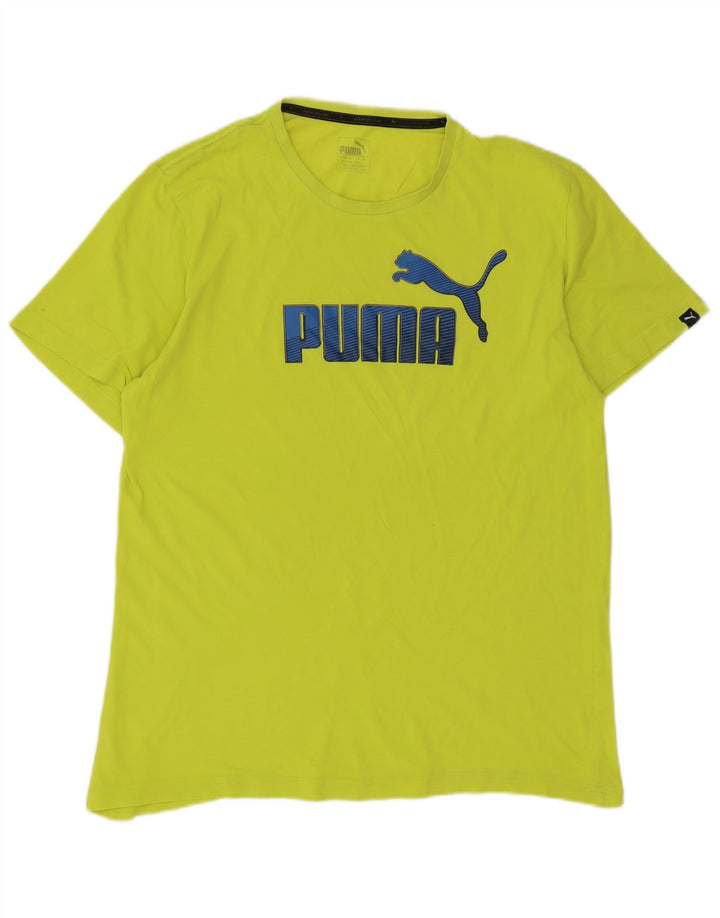 Мужская футболка с рисунком Puma, большая зеленая