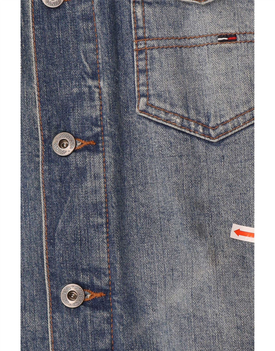 Женская джинсовая куртка Tommy Hilfiger UK 16, большой синий хлопок