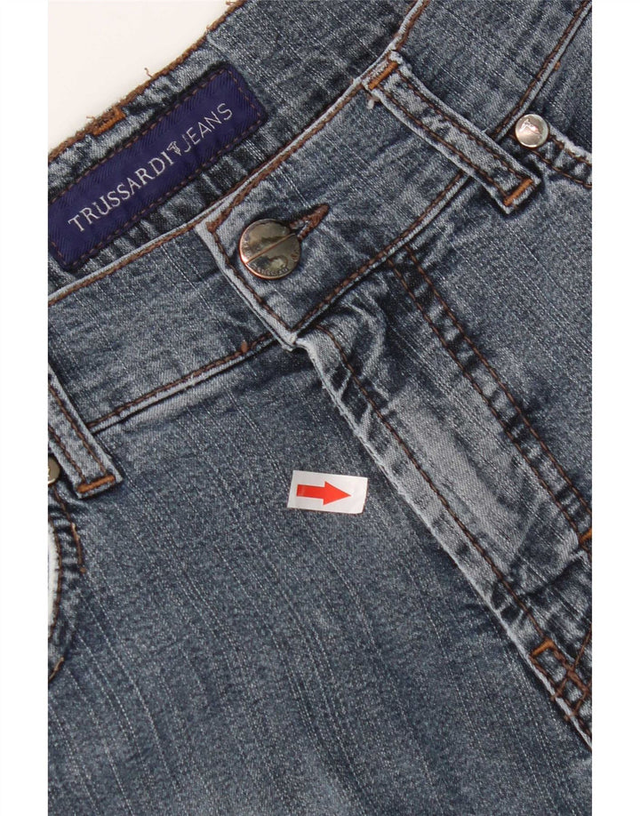Мужские прямые джинсы Trussardi W34 L32 синие, хлопок