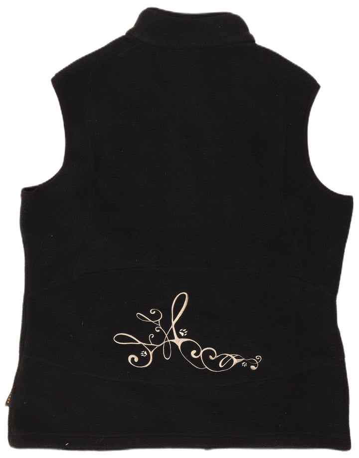 Женский флисовый жилет Jack Wolfskin UK 18/20 XL, черный полиэстер