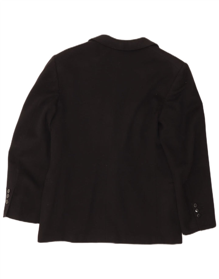 Винтажный мужской пиджак на 1 пуговице, Великобритания, 36, маленький черный