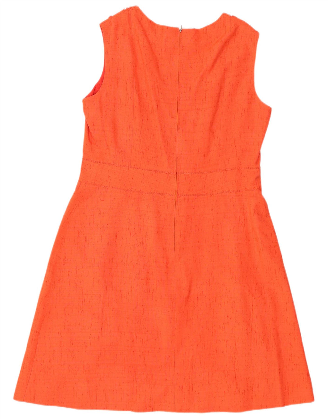 Винтажный женский комплект из 2 предметов с 3 пуговицами, Великобритания, 12, средний оранжевый шелковый цвет