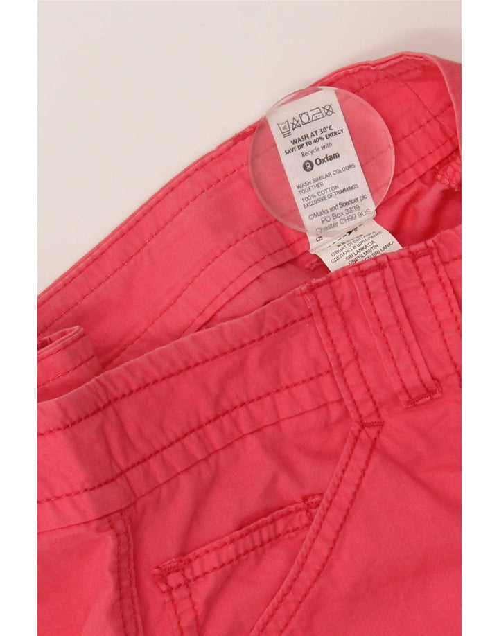Женская юбка-карго Marks & Spencer UK 12, средний W32, розовый хлопок