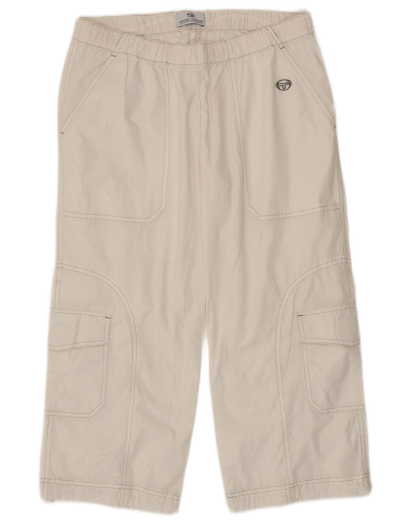 Женские брюки-капри Sergio Tacchini, маленькие W27 L20, белый хлопок