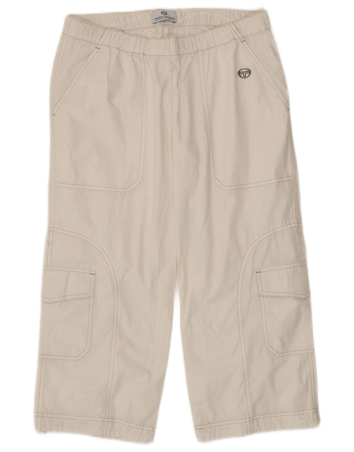 Женские брюки-капри Sergio Tacchini, маленькие W27 L20, белый хлопок