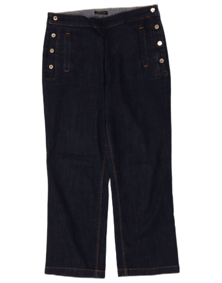 Женские укороченные джинсы Massimo Dutti EU 40 Medium W30 L25 Темно-синие, хлопок