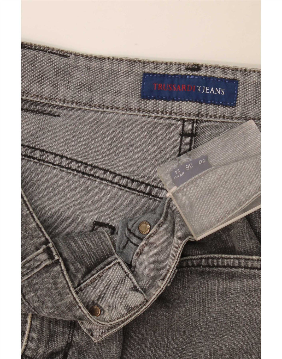 Женские прямые джинсы Trussardi W34 L34 Серые