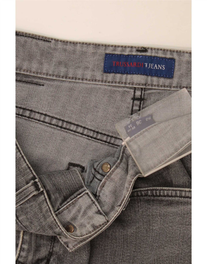 Женские прямые джинсы Trussardi W34 L34 Серые