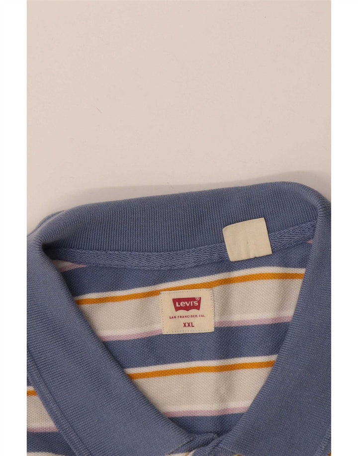 Мужская рубашка-поло Levi's 2XL в синюю полоску