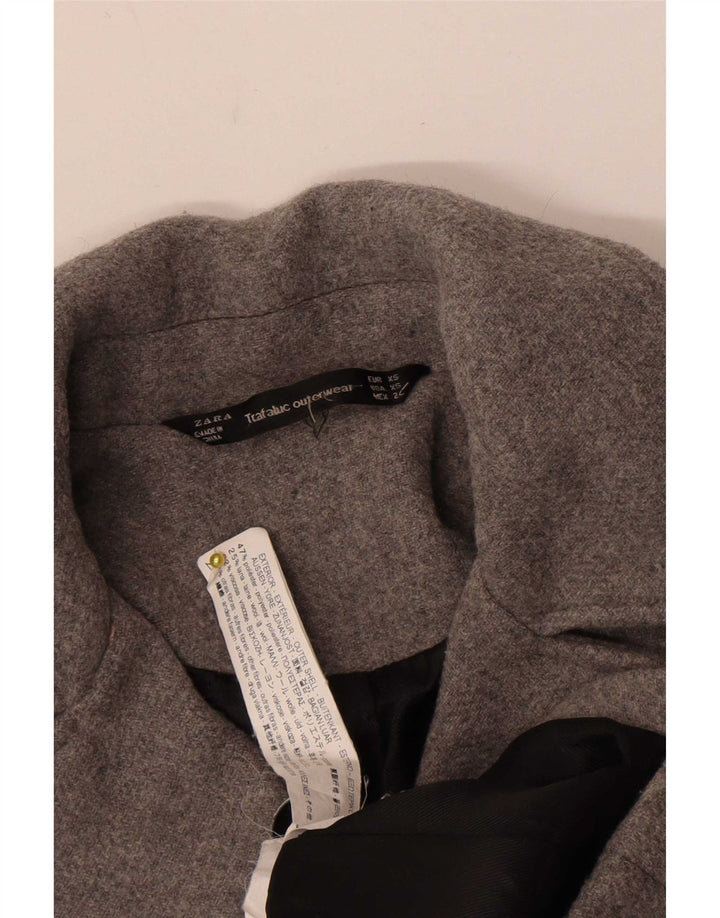 Женское полупальто Zara Trafaluc UK 6 XS, серый полиэстер