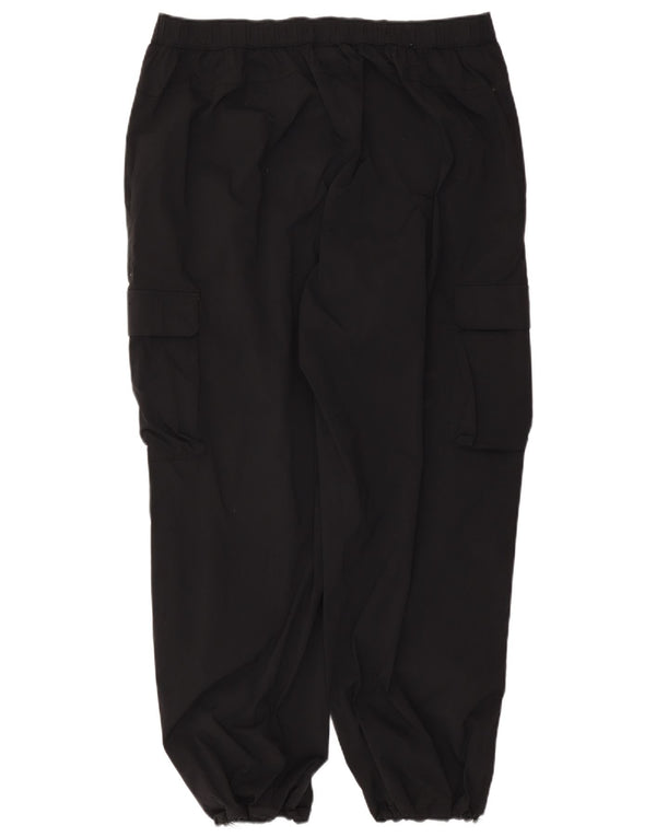 Ellesse Womens High Waist Joggers Cargo Trousers UK 20 2XL W40 L29 Black