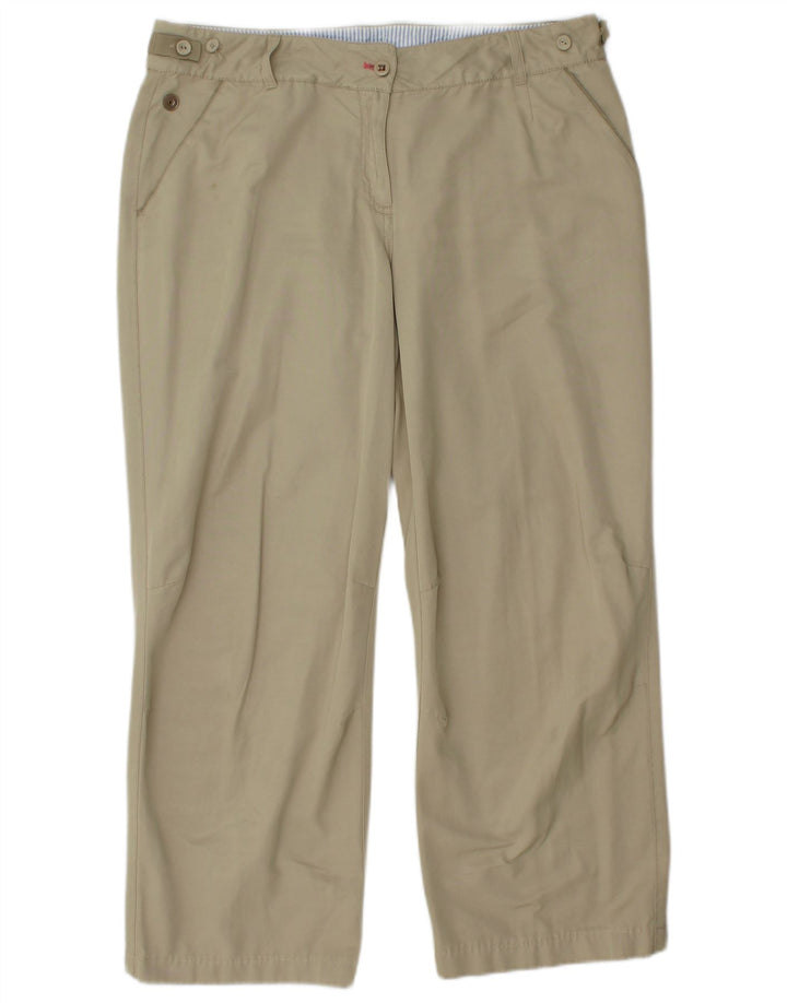 TOMMY HILFIGER Женские прямые повседневные брюки EU 42, большие W34 L27, бежевые