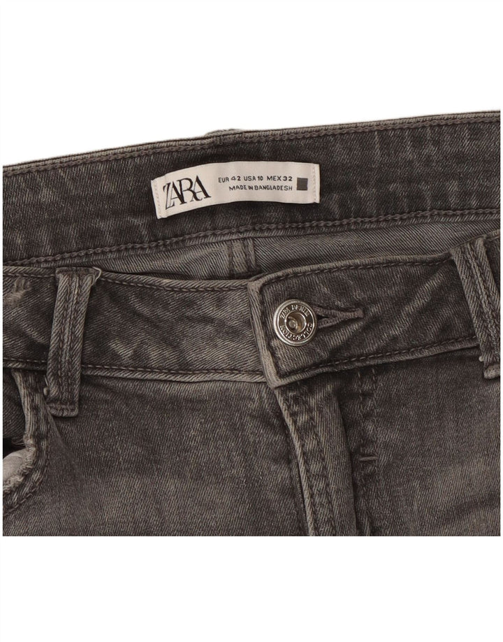 Женские узкие джинсы Zara EU 42, большие W32 L28, серые