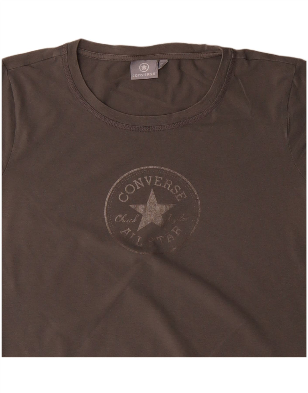 Женская футболка с рисунком CONVERSE Top UK 18 XL, серый хлопок