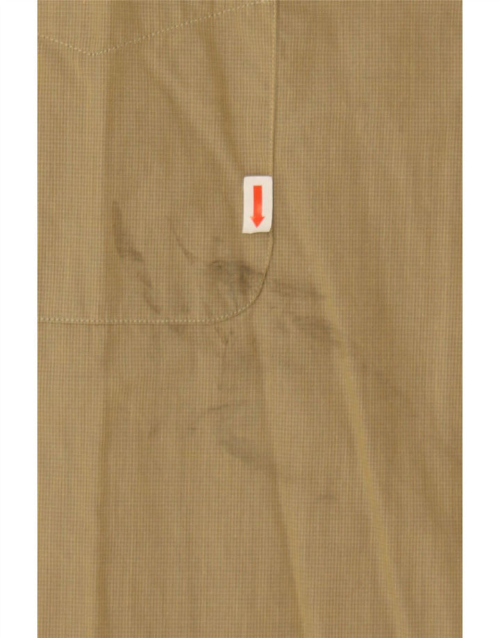 BURLINGTON Mens Shirt XL Beige Check Vintage Burlington and Second-Hand Burlington from Messina Hembry 