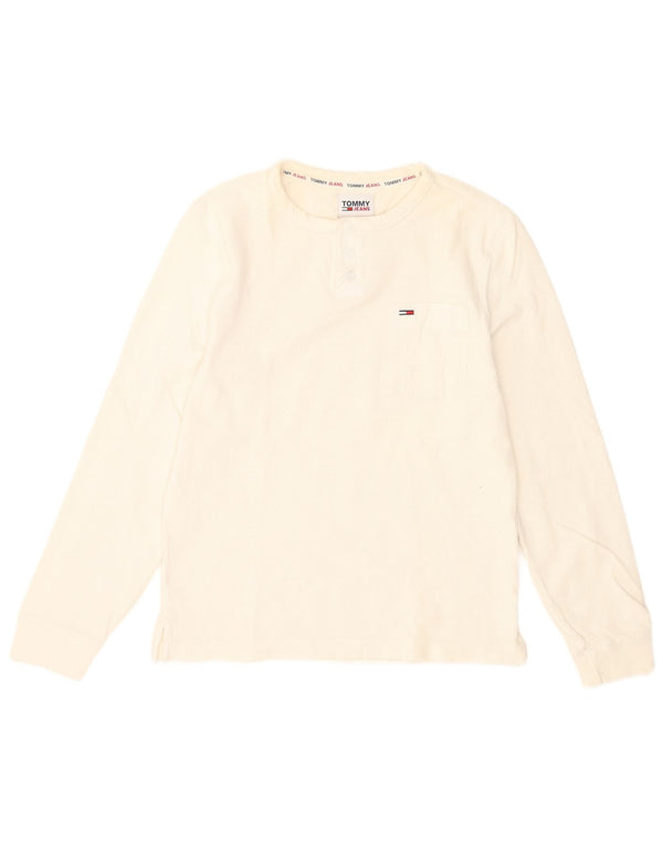 Tommy Hilfiger Мужской топ с длинным рукавом XS Белый