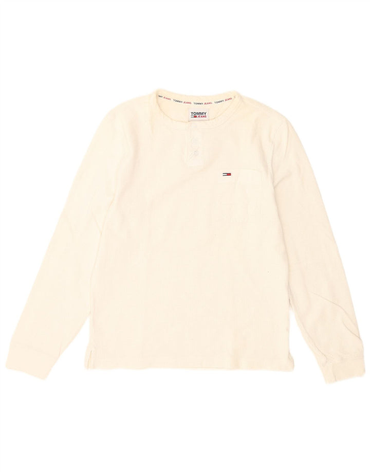 Tommy Hilfiger Мужской топ с длинным рукавом XS Белый