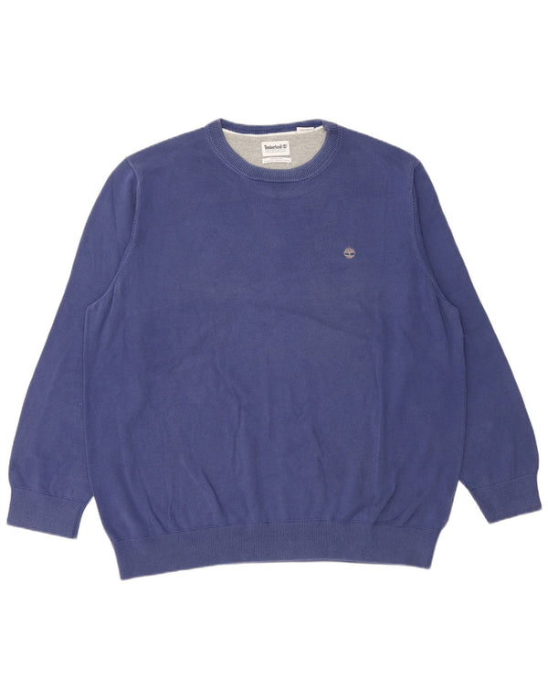 Мужской джемпер с круглым вырезом Timberland 3XL, синий хлопок