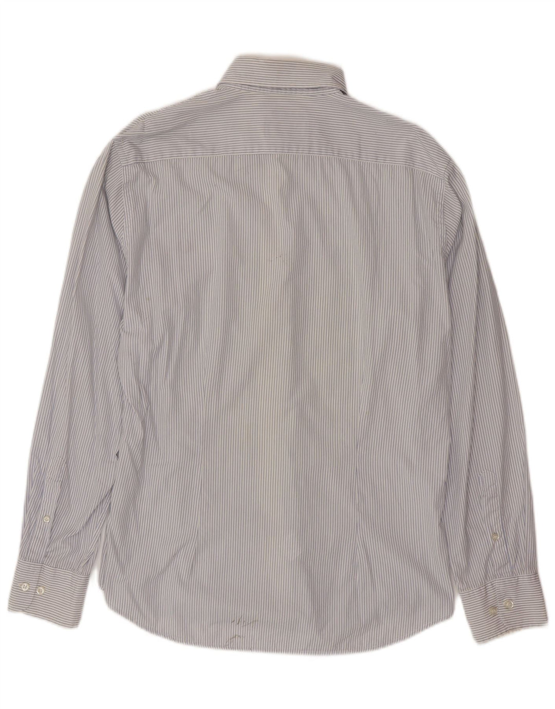 FRED PERRY Мужская рубашка приталенного кроя XL синяя в тонкую полоску