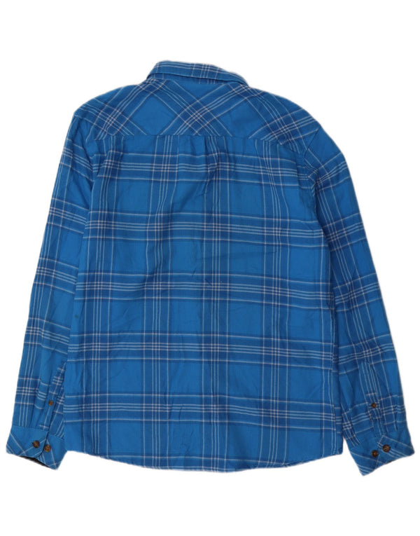 O'Neill Mens Classic Fit Flannel Shirt Medium Blue Check Cotton