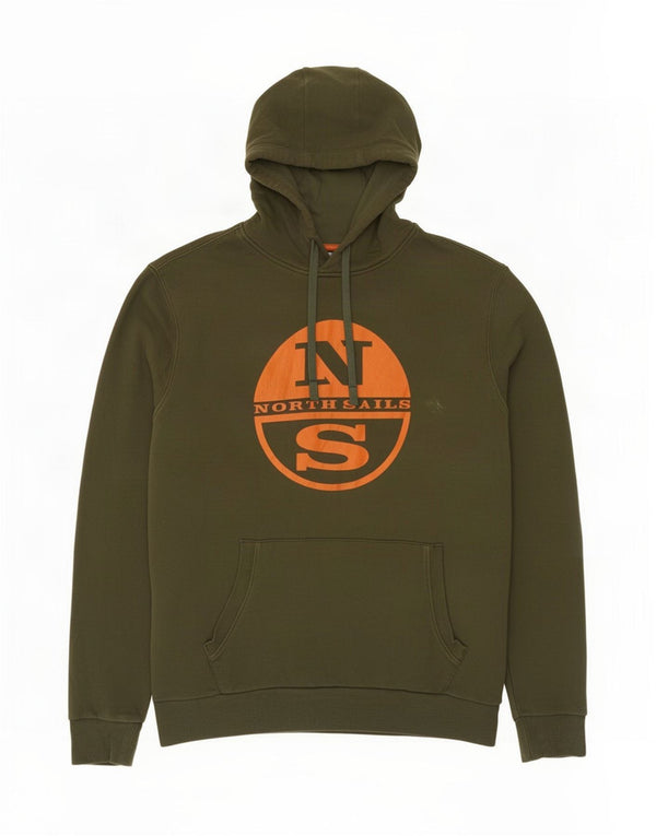 Мужской джемпер с капюшоном North Sails с рисунком, средний цвет, хаки, хлопок