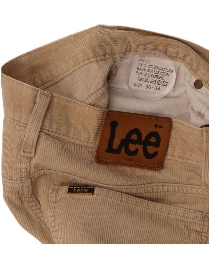 Мужские вельветовые брюки свободного покроя LEE W30 L26, бежевый хлопок