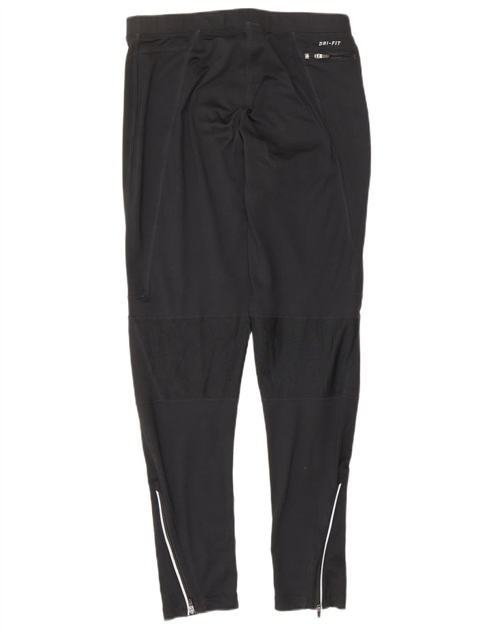 Мужские леггинсы Nike Dri Fit, большие черные спортивные штаны из полиэстера