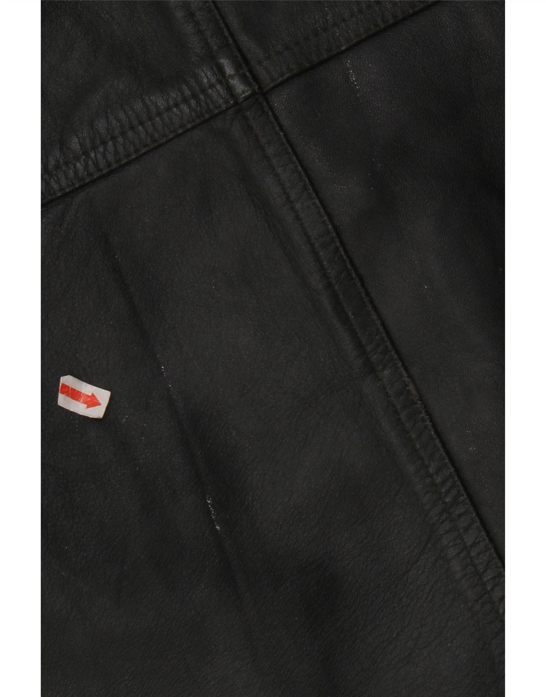 VINTAGE Мужской кожаный жилет IT 56 2XL Кожа цвета хаки