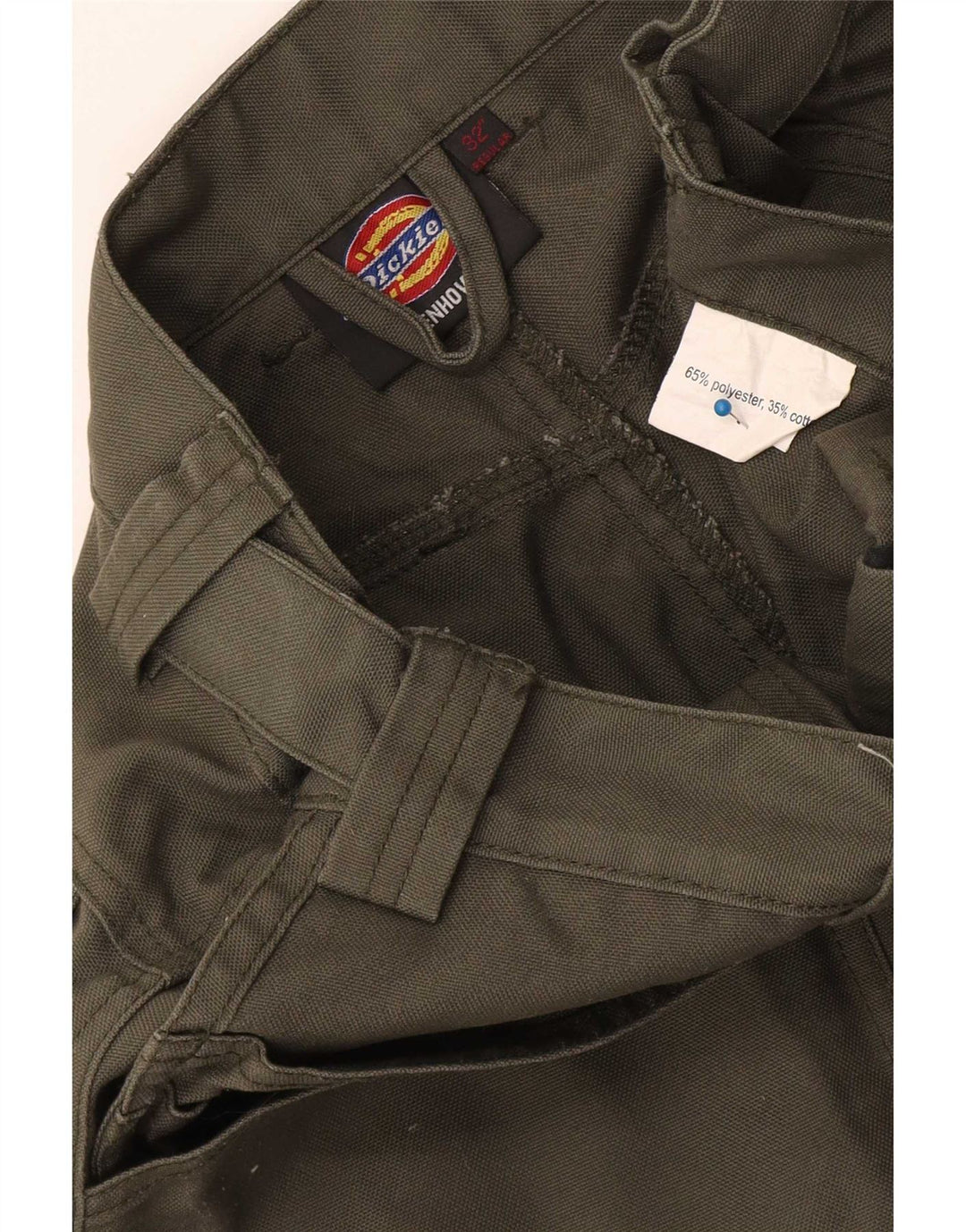 Мужские прямые брюки-карго Dickies W28 L31 цвета хаки, полиэстер с цветными блоками