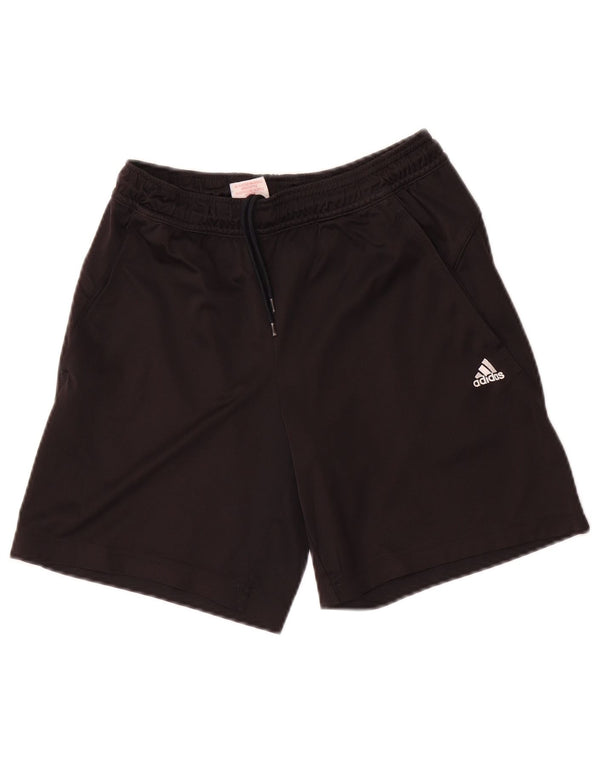 Спортивные шорты Adidas Climalite для мальчиков 9-10 лет XS, черный полиэстер