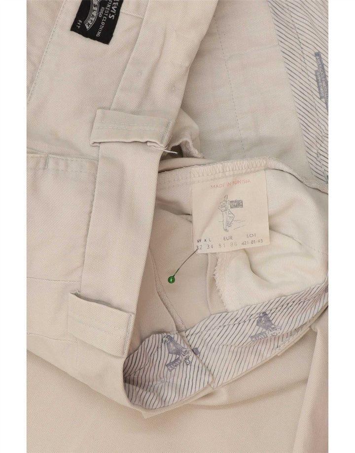 Мужские брюки-чиносы Levi's W32 L30 Off White Cotton