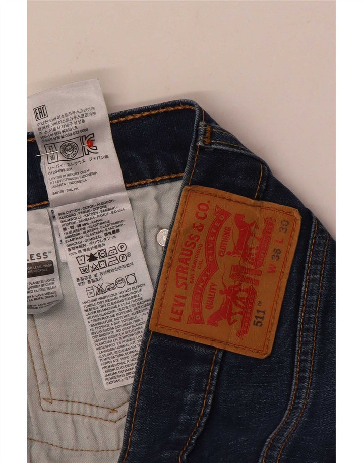 Мужские джинсы Levi's Slim 511 W36 L30 синие, хлопок