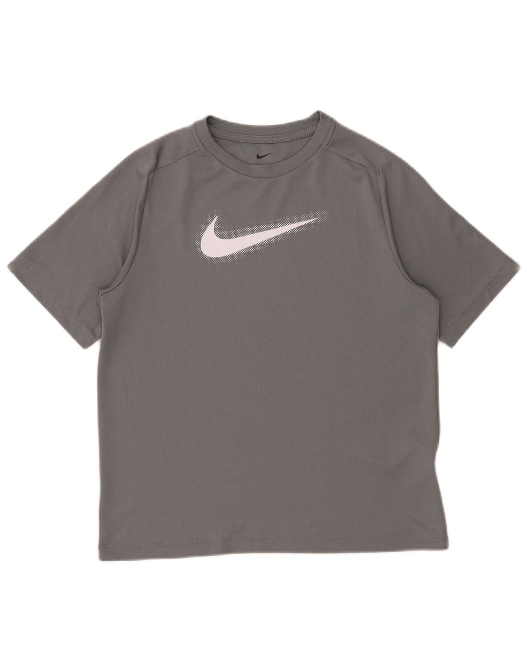 Футболка NIKE с рисунком Dri Fit для мальчиков, топ 13–14 лет, XL, серый полиэстер