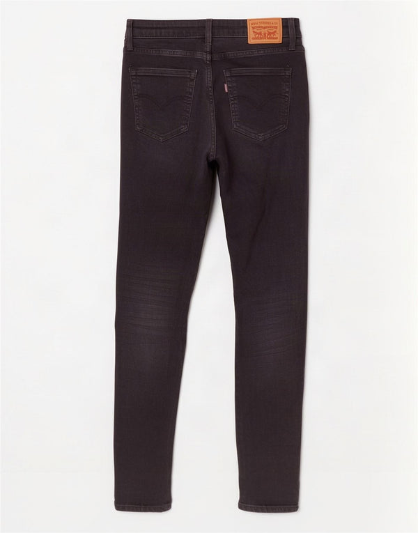 Женские джинсы скинни Levi's 721 с высокой посадкой W28 L30, черный хлопок