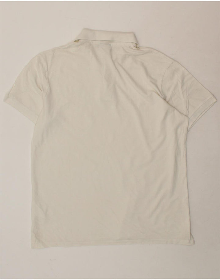 DIADORA Mens Polo Shirt 2XL White Cotton Vintage Diadora and Second-Hand Diadora from Messina Hembry 