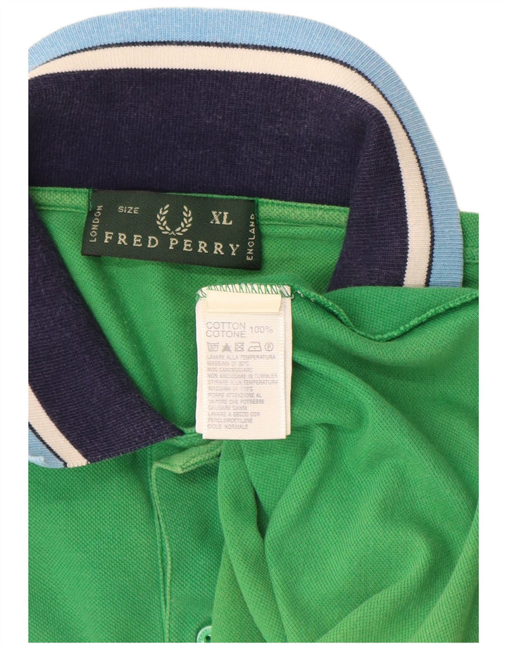 Мужская рубашка-поло Fred Perry XL, зеленый хлопок