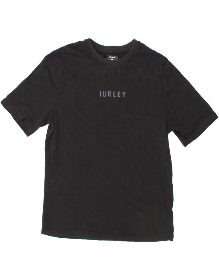 HURLEY Mens Graphic T-Shirt Top Small Black Cotton Vintage Hurley and Second-Hand Hurley from Messina Hembry 