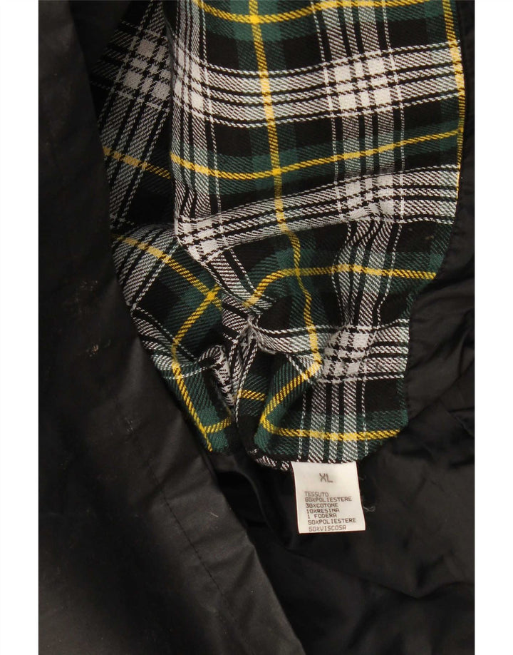 Мужская куртка из вощеного хлопка Wikes & Akerman UK 42 XL, черный полиэстер