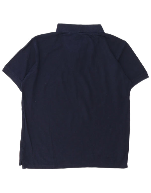U.S. POLO ASSN. Mens Polo Shirt Medium Navy Blue Cotton