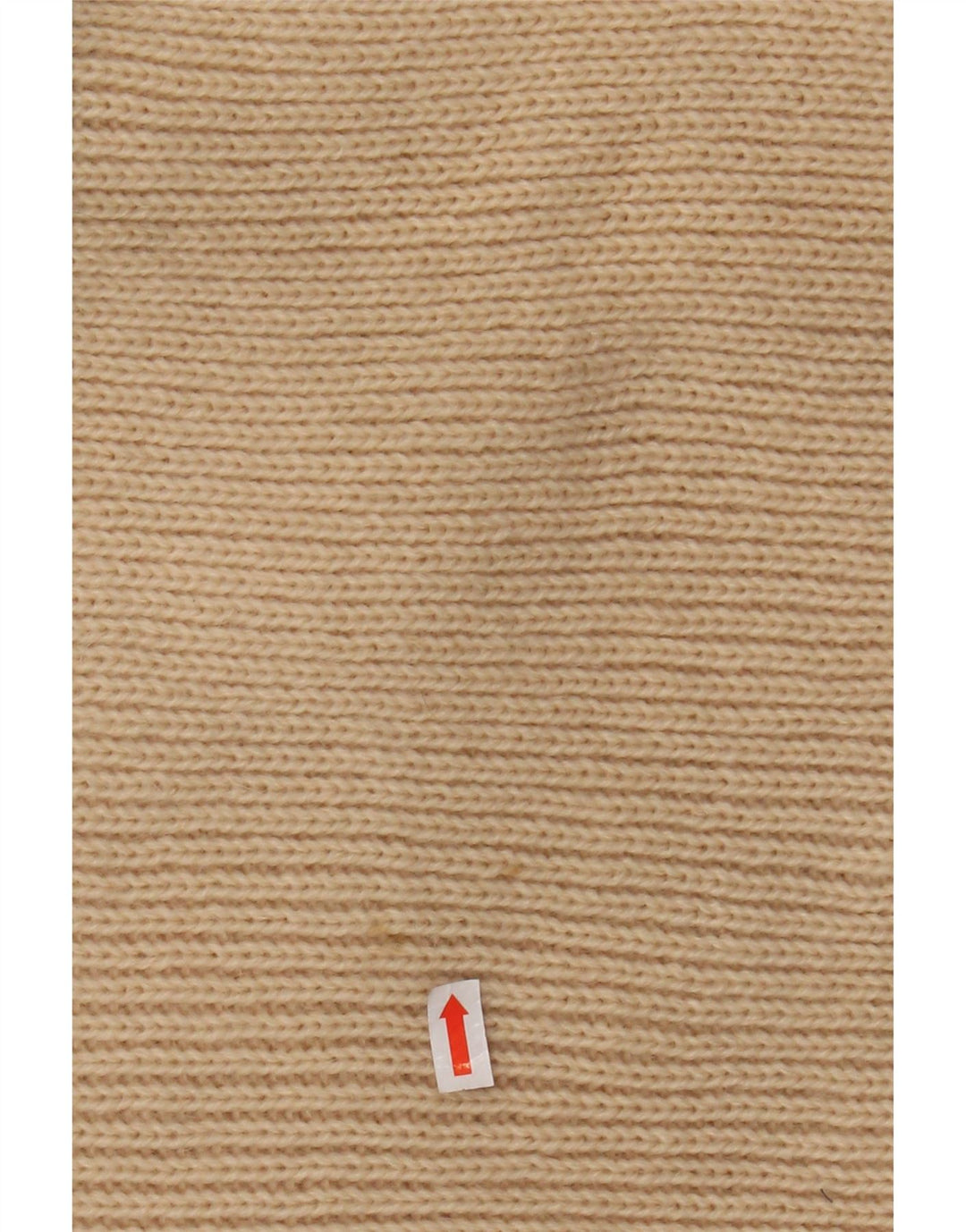 ВИНТАЖНЫЙ женский джемпер с высоким воротником, Великобритания, 12, средний, бежевый, в полоску, акрил