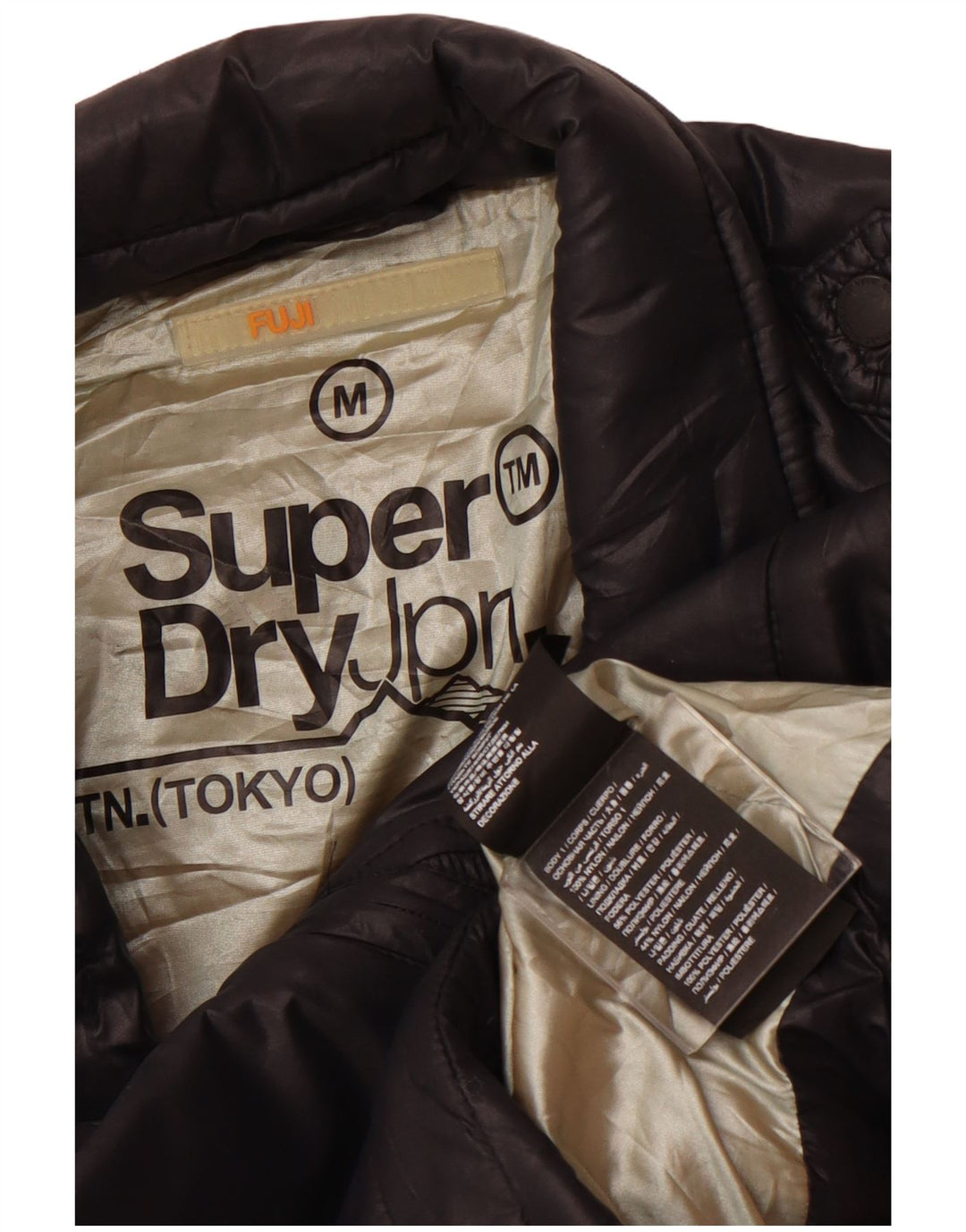 SUPERDRY Женская укороченная ветровка UK 12, средний черный нейлон