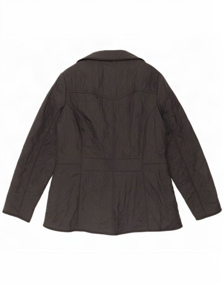Женская стеганая куртка Barbour UK 16, большая черная