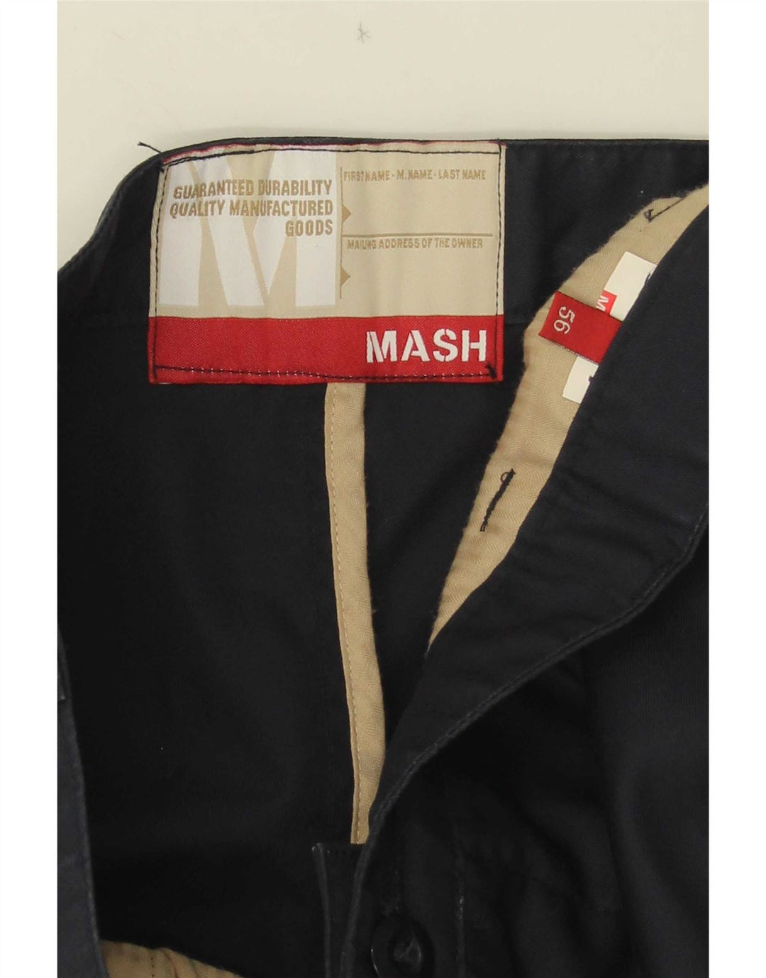Мужские прямые брюки-чиносы Mash W38 L30 темно-синие