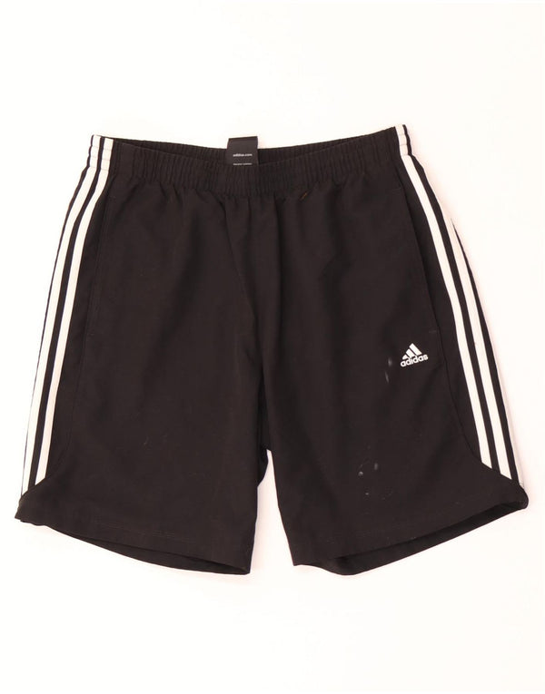 Мужские спортивные шорты Adidas Climalite, большие черные из полиэстера